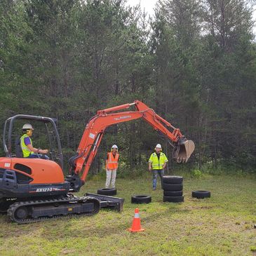 Train Skills Management's trainees performing Live Equipment skills testing