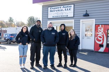 The Expert Auto Service team in Meriden CT, offering friendly DMV services, vehicle registrations, a