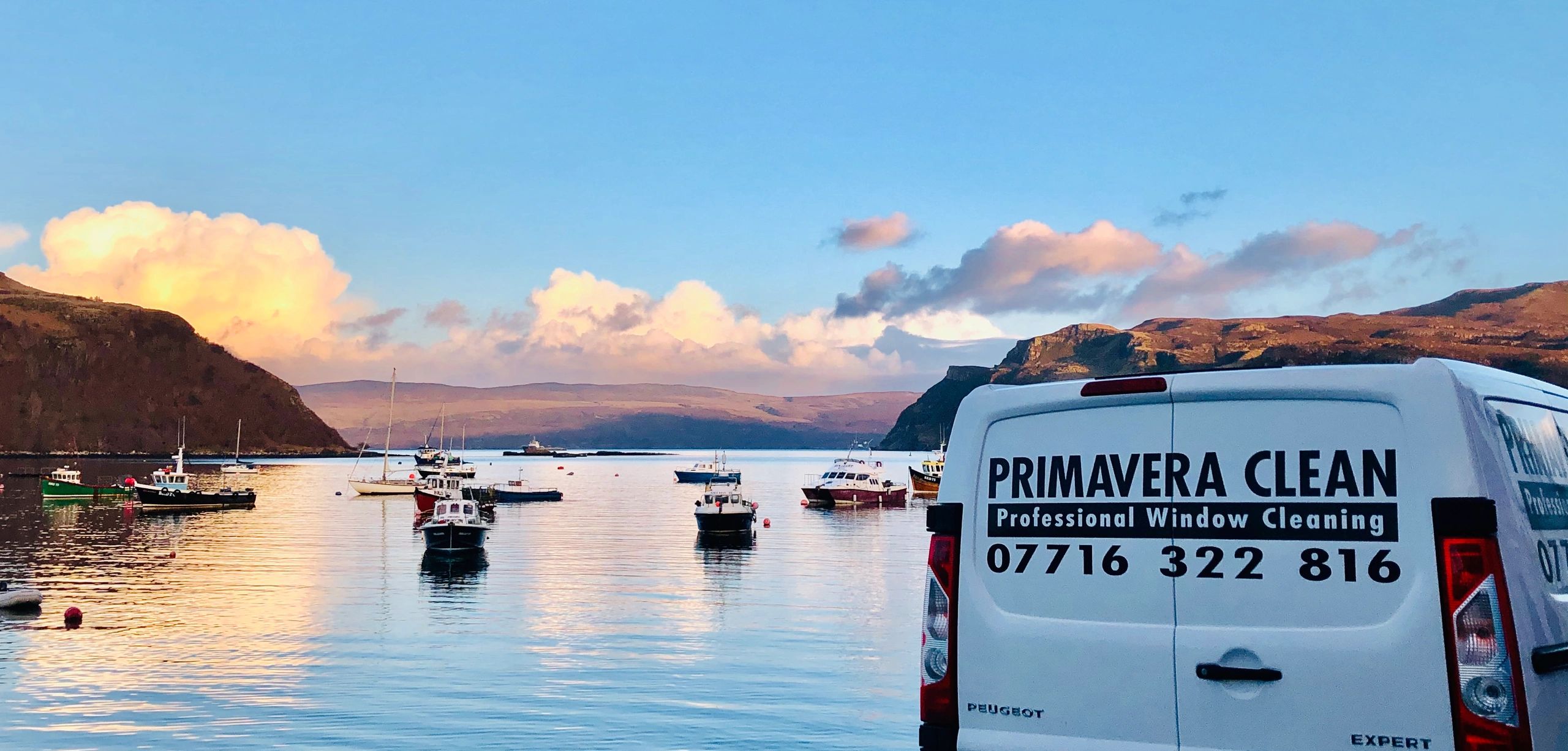 Primavera Clean 
Professional Window Cleaning 
Pat Davis
Window Cleaner in Skye