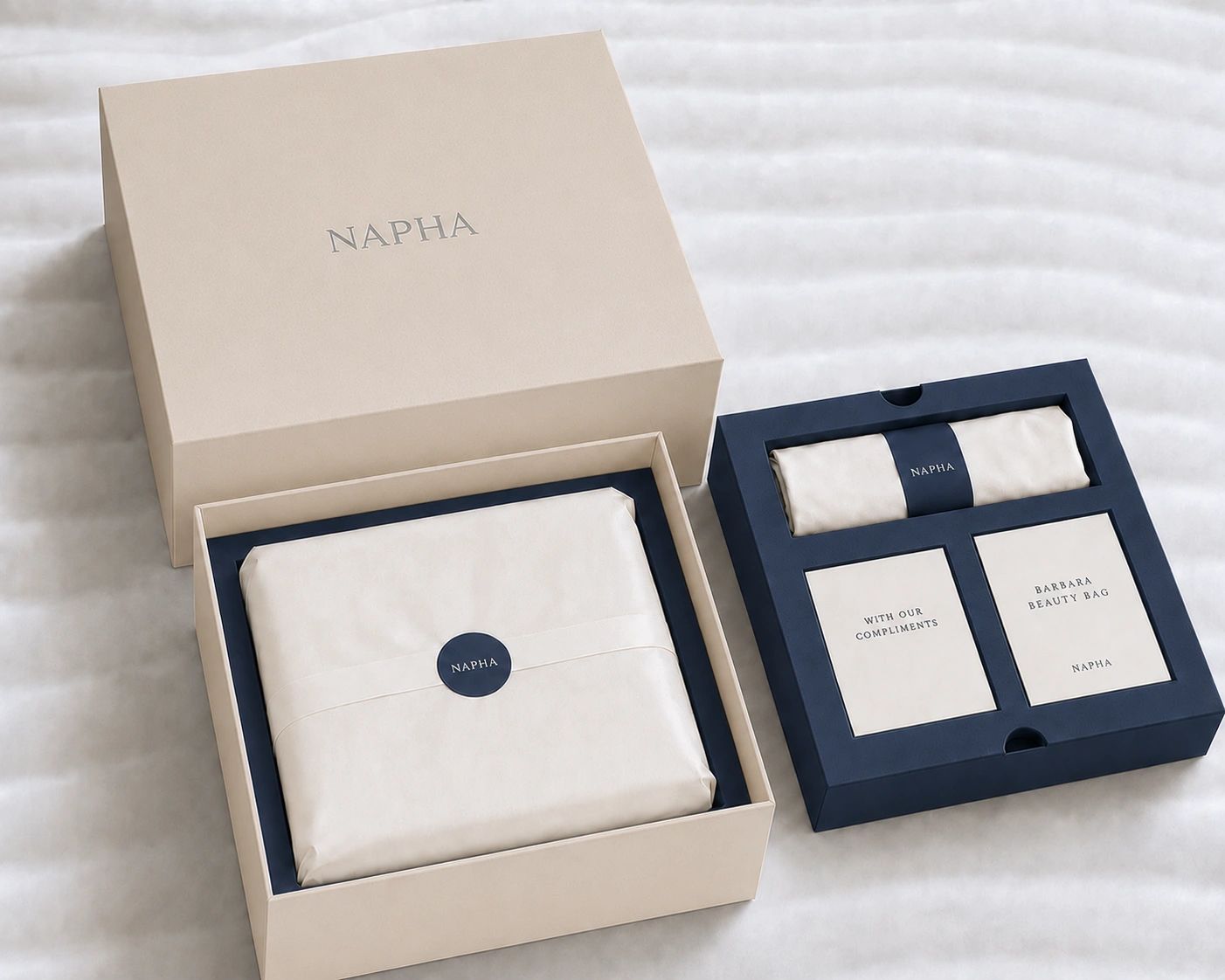 Luxury NAPHA gift box with elegant packaging and compliments.