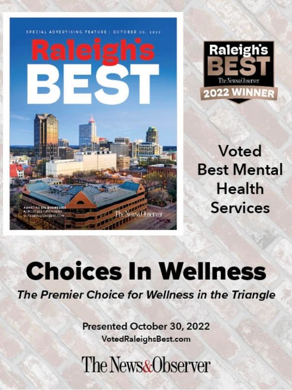 Raleigh's best Mental Health Services Award