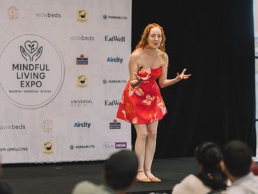 Speaking at the Mindful Living Expo in Sydney on the main stage.