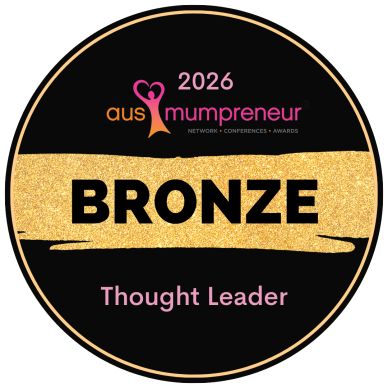 Ausmumpreneur award winner Leanne Zaccar for the 2026 thought leader award for her speaking
