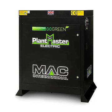 MAC PLANTMASTER electrically heated hot pressure washer in a powder coated cabient