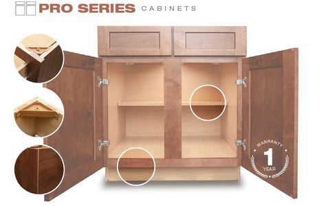 PRO SERIES
End Panels
1/2” Particleboard with laminated
natural birch woodgrain interior and matchi