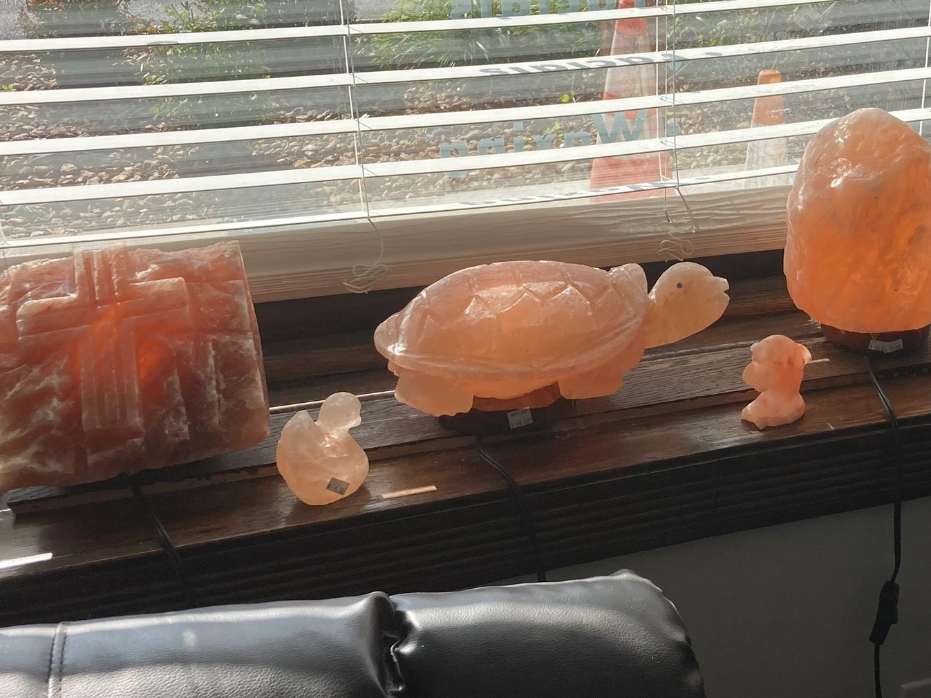 Salt Lamps at The Salt Cave of St. John