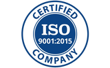 ISO 9001:2015 certified company.