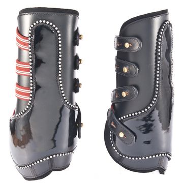 Tendon boot, bell boot, leather horse boot