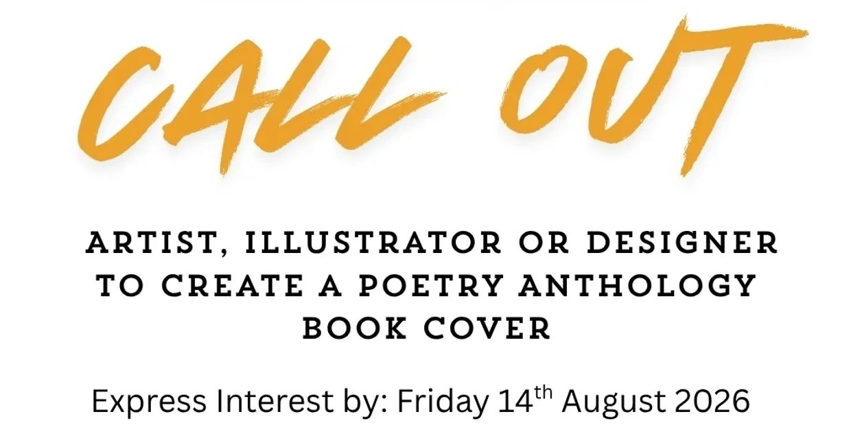 Call out for artists to create poetry book cover.