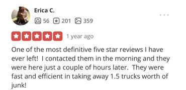 Review Junk Removal Near Me