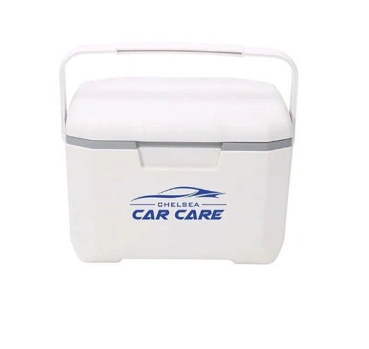 White corporate cooler boxes with custom logo printing, Promotional Eskys never looked so good.