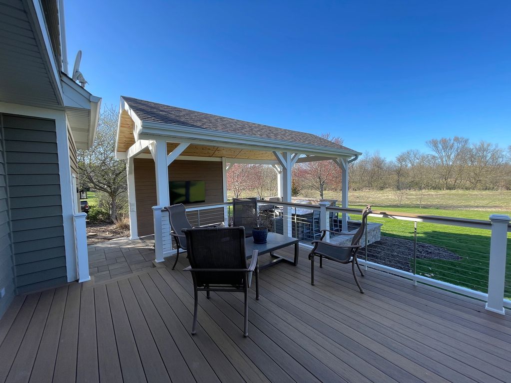 Timbertech Composite deck in St. Charles IL