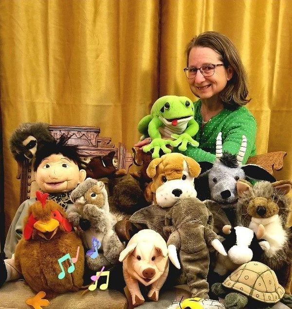 Karen and puppets