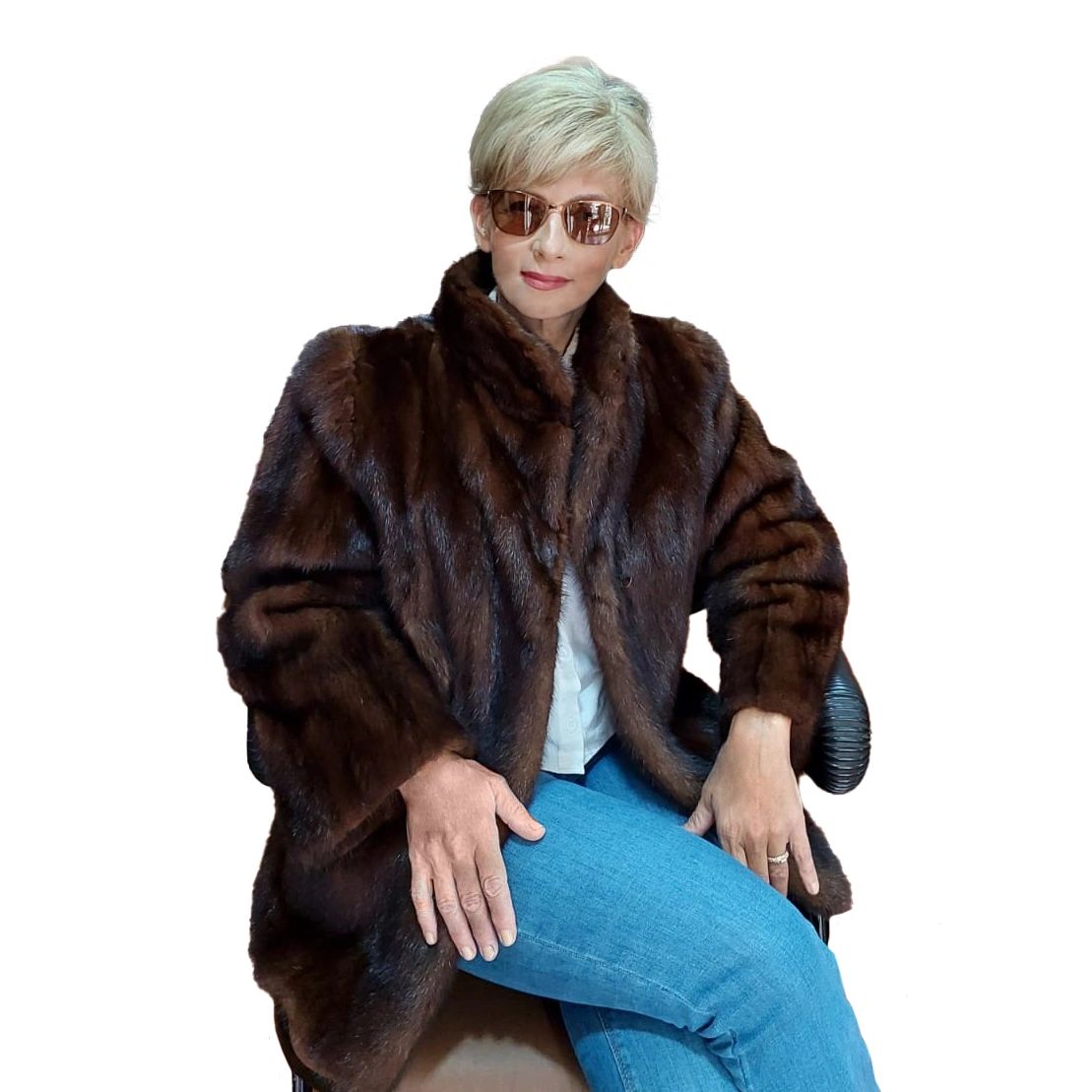 Brown mink Jacket