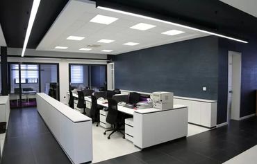 diseñamos oficinas con materiales no. inflamables como galvanizados y Tabla Roca