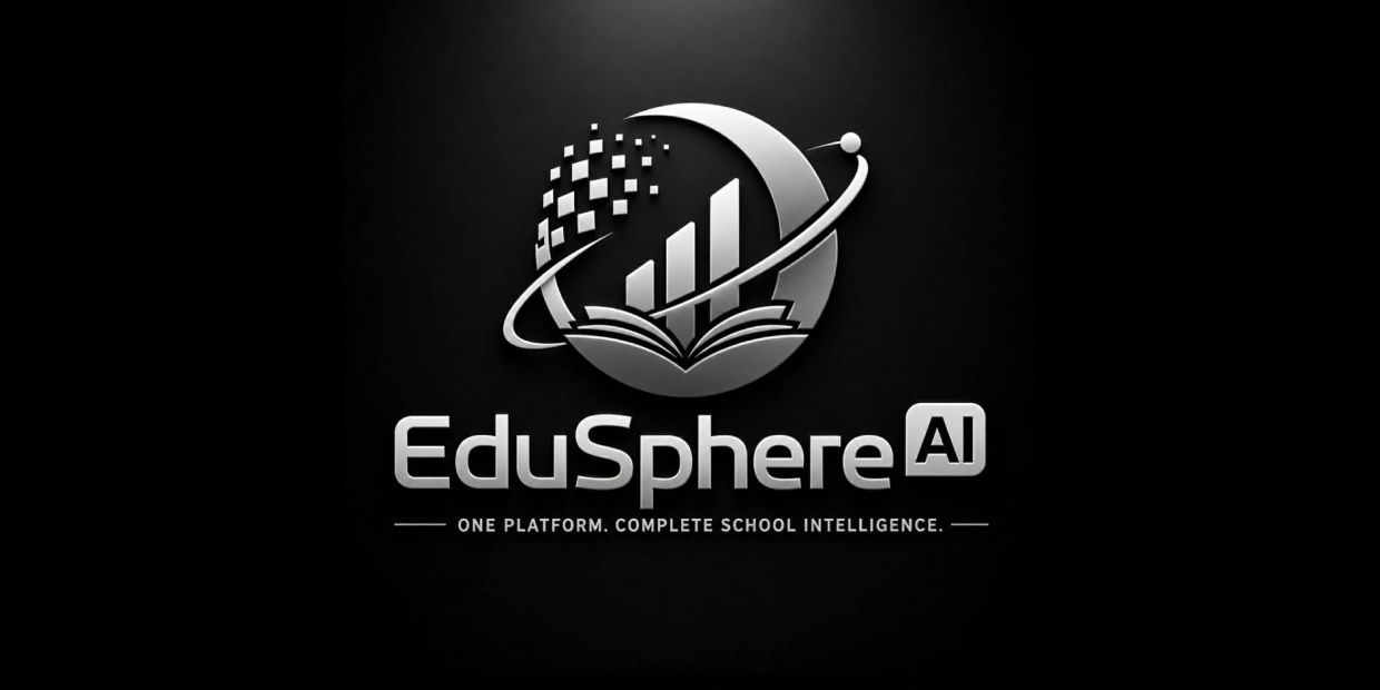 EduSphere AI logo with the tagline about school intelligence.