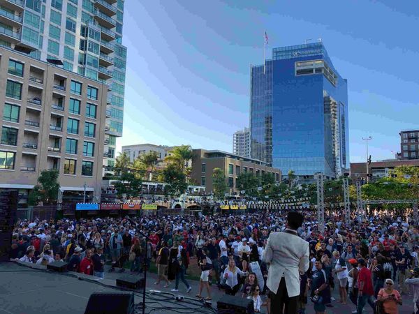 Radio Thieves performing at Petco Park for Beerfest.