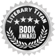 Literary Titan Book Award badge with stars and laurel wreaths.