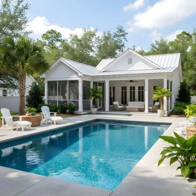 Pool, screen room, patio cover, North Myrtle Beach, SC