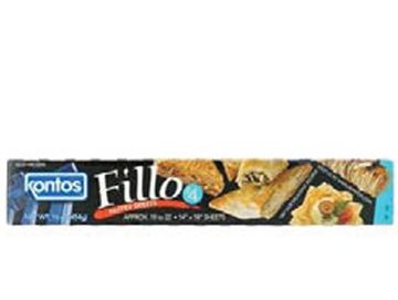 Kontos Fillo pastry dough package.
