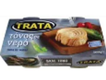 Packaged tuna in olive oil by Trata.