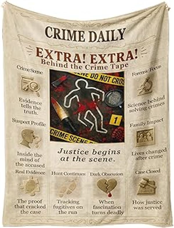 True Crime Snuggly Fleece Blanket