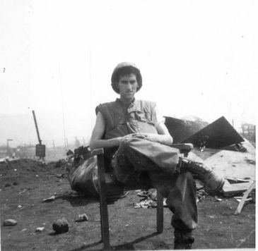 Author Michael Archer during siege of Khe Sanh 