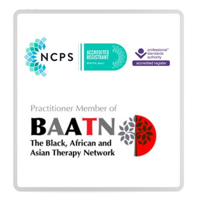 Therapy / Counselling membership logos.