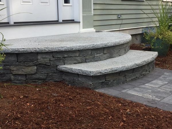 Custom Rounded Entry Steps