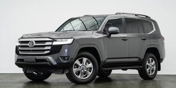 Gray Toyota SUV parked indoors with a modern design.