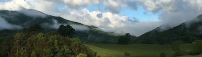 View of Wayah Bald and the Nantahala Mountain Range