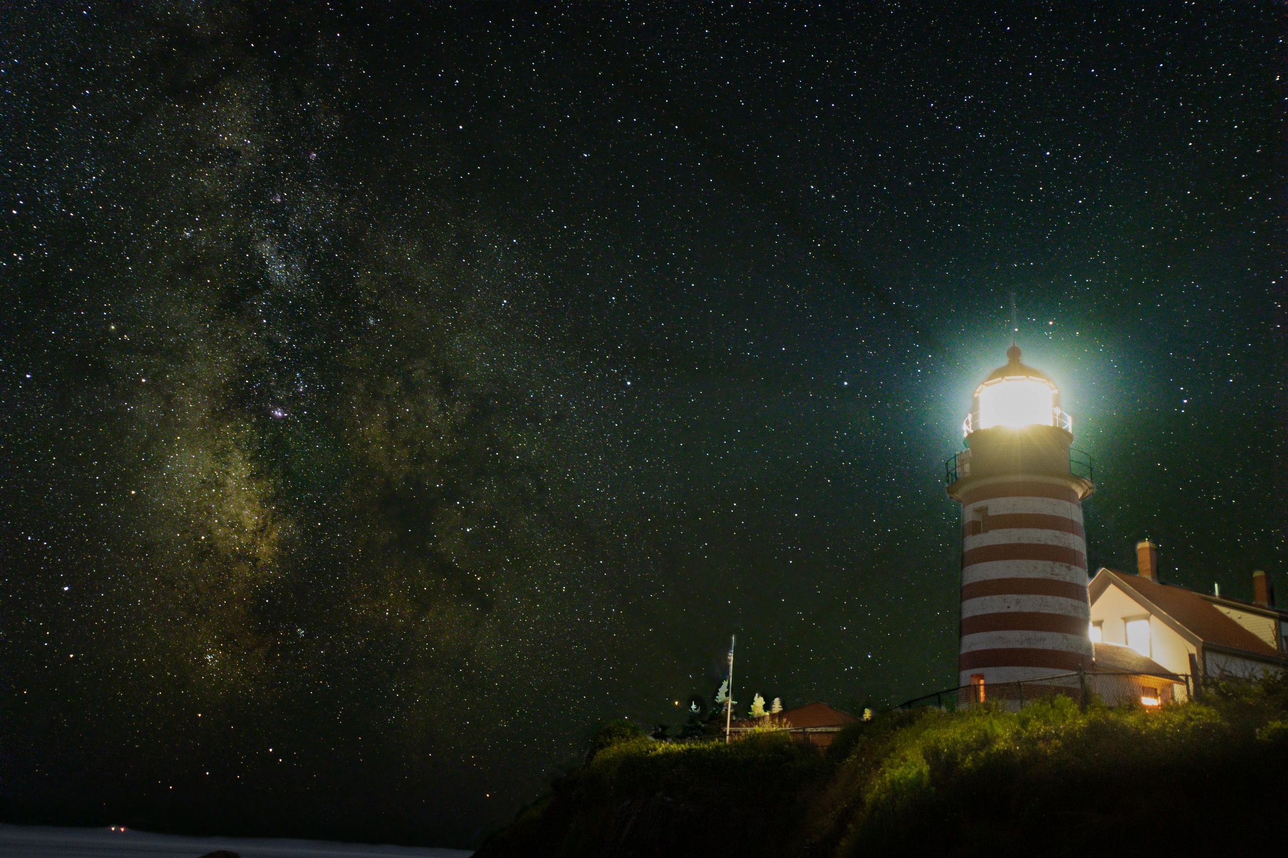 The Milky Way and West Quoddy Lighthouse
