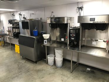 Here is one of our commercial brewing equipment installations for a high volume catering facility.