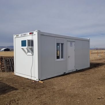 mobile office container office job site office construction office jobsite trailer
conex office