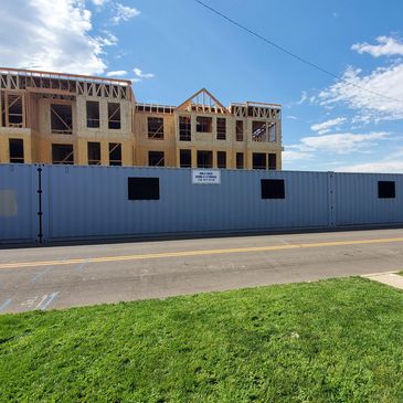 job site safety walkway pedestrian safety walkway construction sidewalk tunnels
sidewalk enclosure