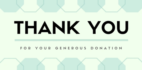 Chuck and Deb Yates for your reoccurring donation!