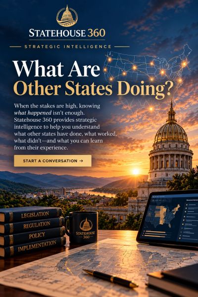 Statehouse 360 offers strategic intelligence on what other states are doing.