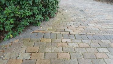 Pressure Wash Brick Paver