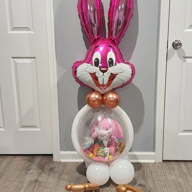 Balloon Stuffed Easter Bunny