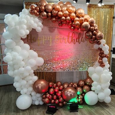 Customized Circle Arch with Back Drop
