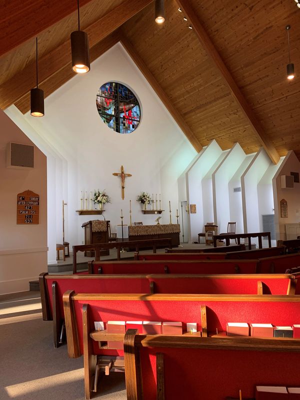 Morning sunlight at Christ the King Episcopal