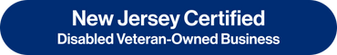 New Jersey Certified Disabled Veteran-Owned Business (DVOB).