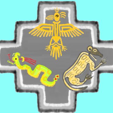 Painting in gray and blue on display of the website