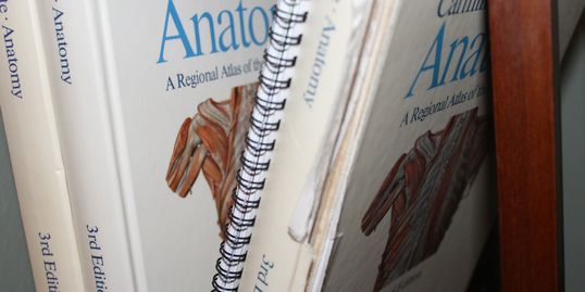 Anatomy textbooks used in advanced practioner class.