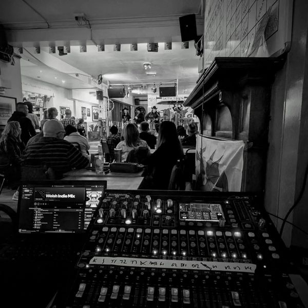 Sound Engineer with mixing desk