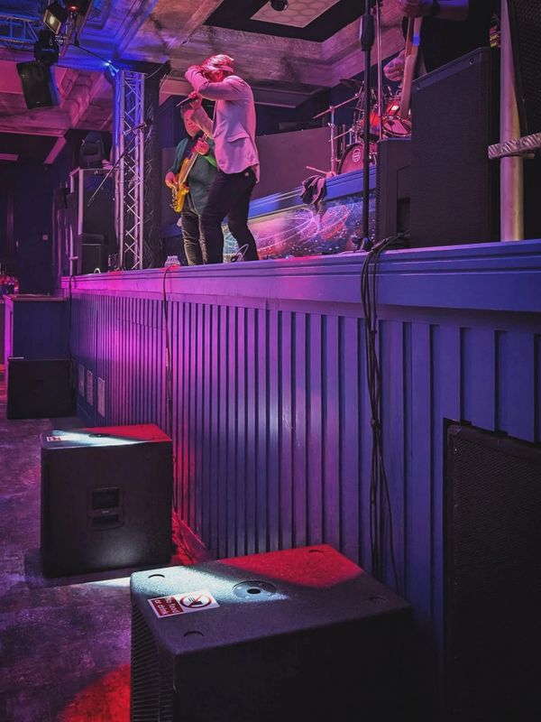 Sound engineer with PA Hull