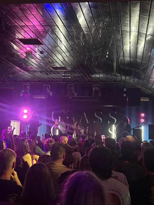 Sound engineer with PA