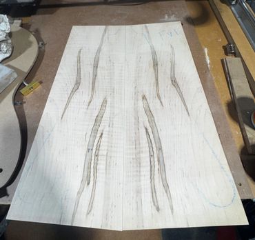 Curly Ambrosia Maple drop top to be paired with some Cedar