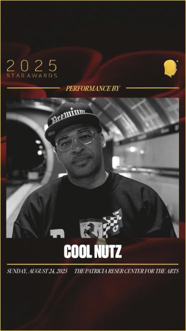 Event poster for 2025 Star Awards featuring Cool Nutz.