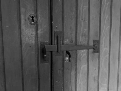 St. Alban's Centre Church Door Lock, Adolphustown, Greater Napanee Adolphustown, Ontario, Canada.